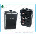 Black Aluminum Jewelry Box, Trolley Various-drawers Jewelry Case